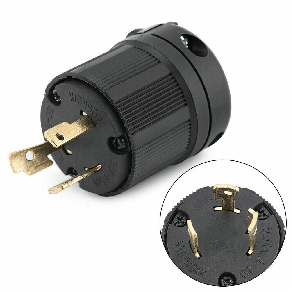 Plug and Connector Set NEMA L6-30P - NEMA L6-30R, 30A, 250V