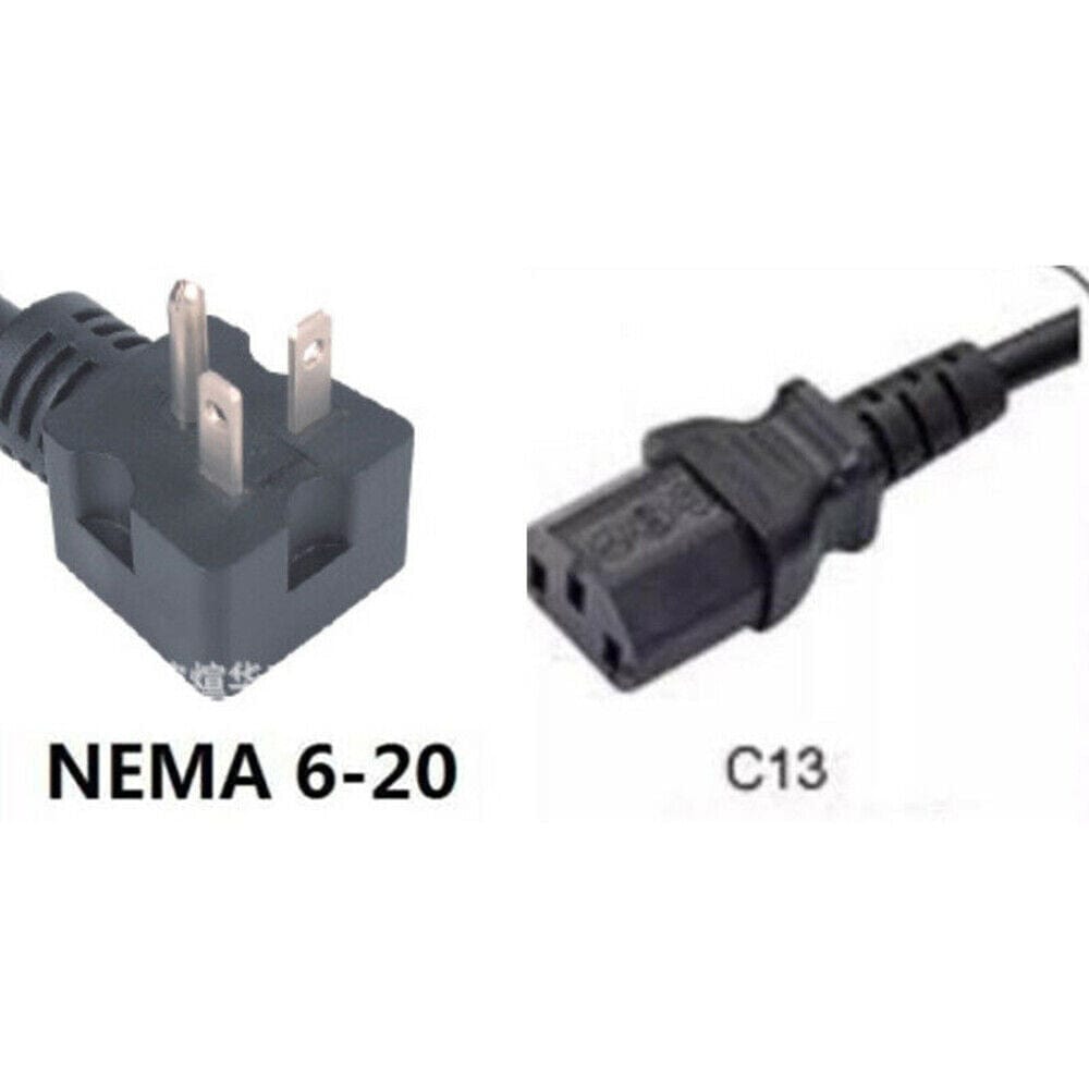 Heavy Duty Power Cord 220V-240V, 16AWG, NEMA 6-20