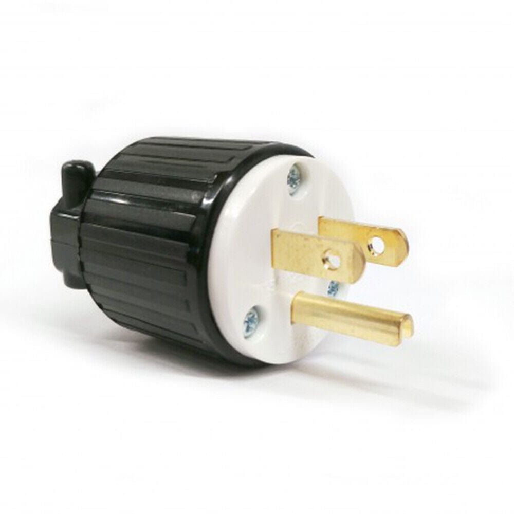 Straight Blade Plug NEMA 5-15P, 15A, 125V
