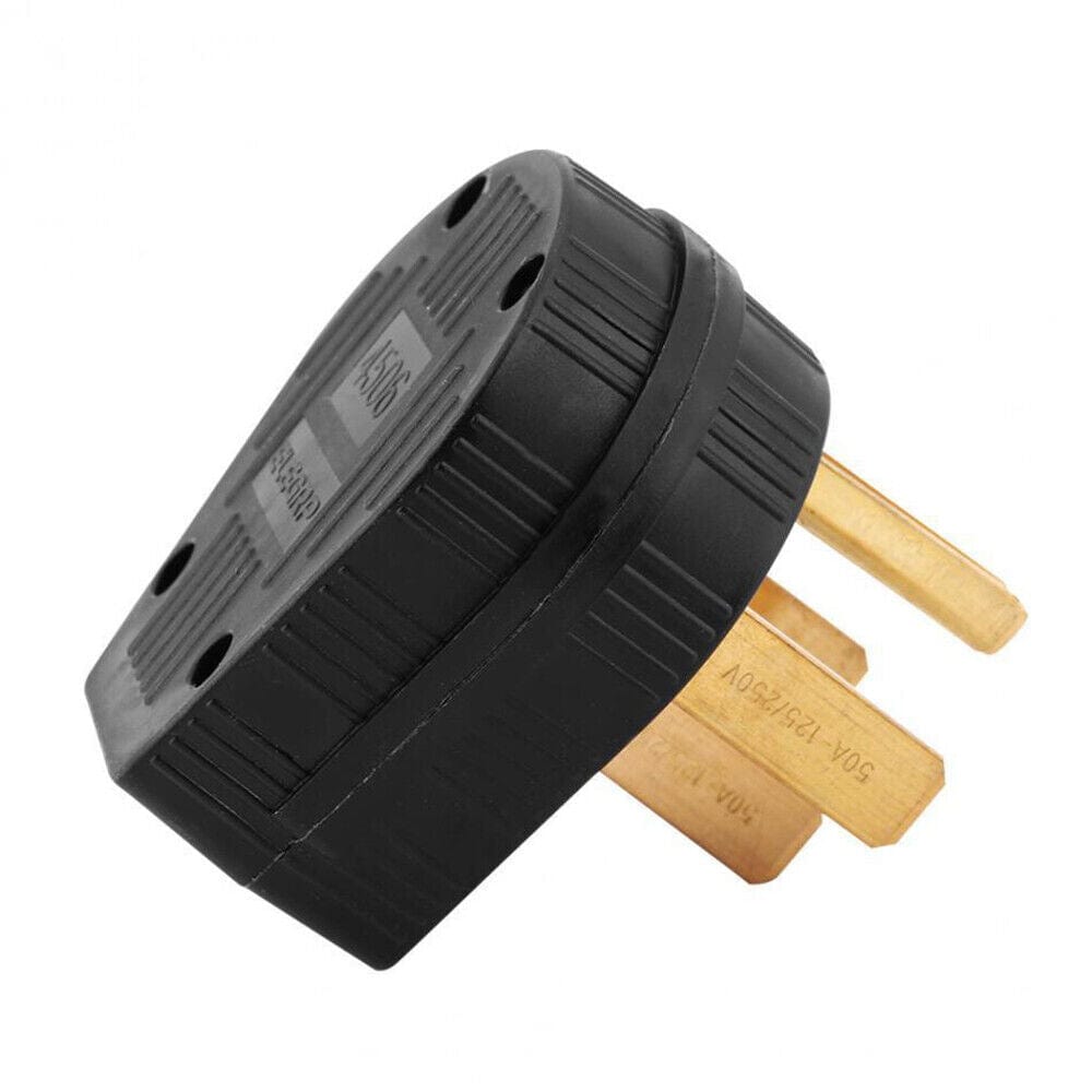 Straight Blade Plug NEMA 14-50P, 50A, 125/250V