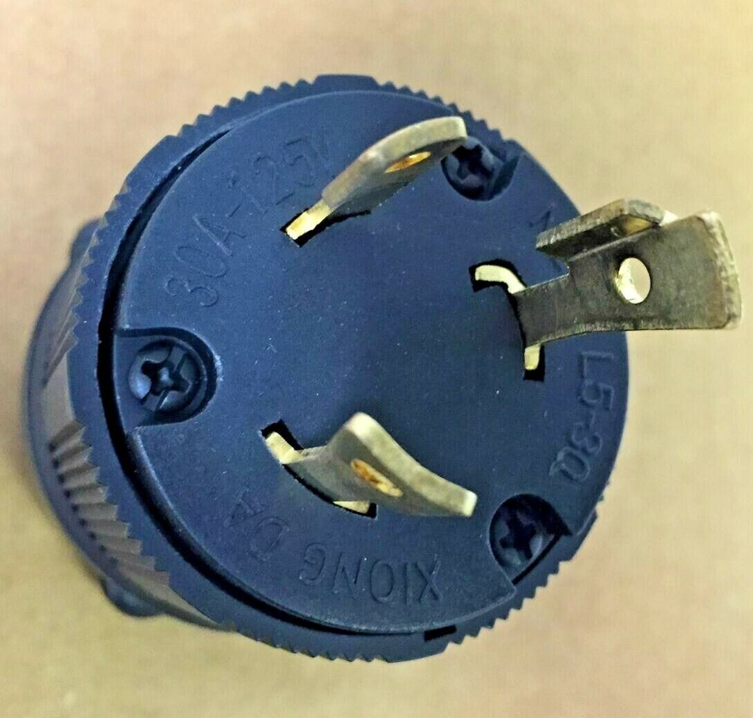 Generator Locking Plug NEMA L5-30P, 30A, 125V