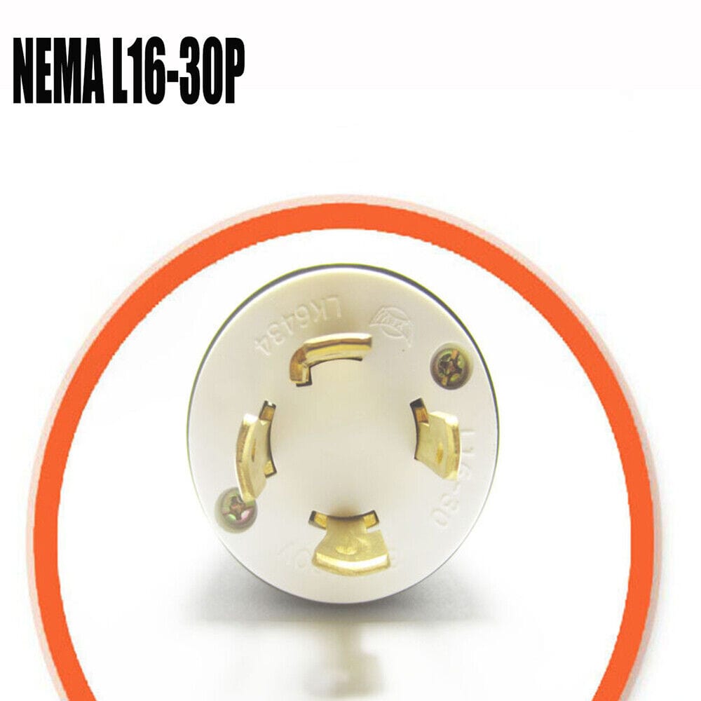 Locking Electrical Plug NEMA L16-30P, 30A, 480V