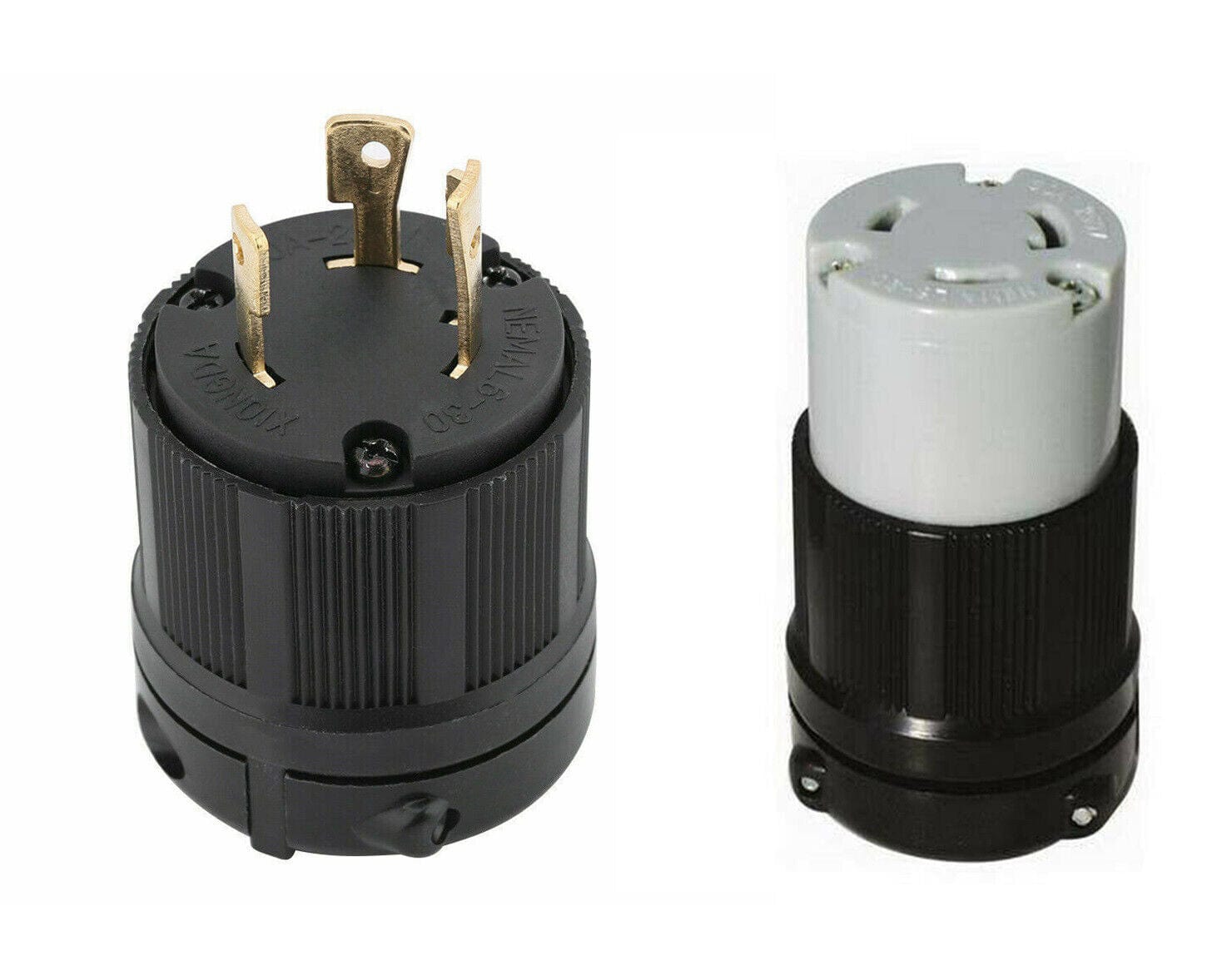 Plug and Connector Set NEMA L6-30P - NEMA L6-30R, 30A, 250V