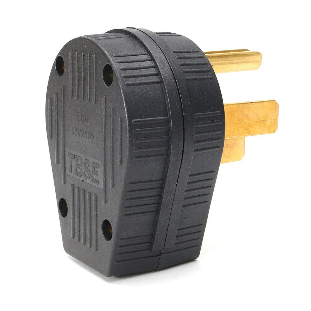 Straight Blade Plug NEMA 14-50P, 50A, 125/250V