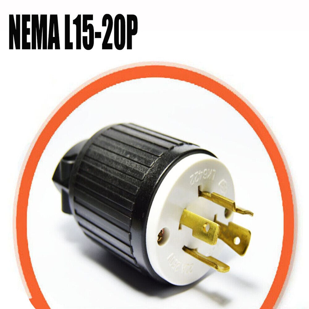 Locking Plug NEMA L15-20P 20A 250V 3 L1520-P