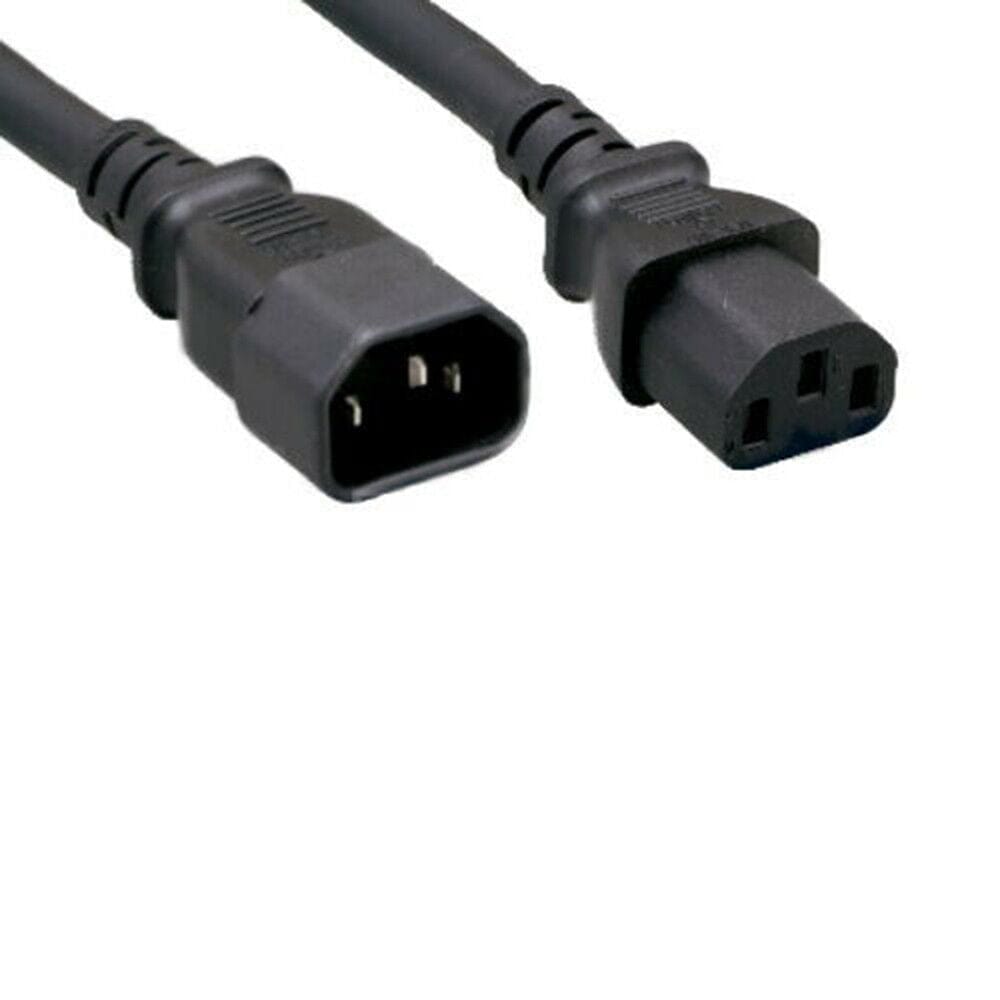 Power Cord Extension C14 to C13, 250V, 10A, 18AWG, 3FT