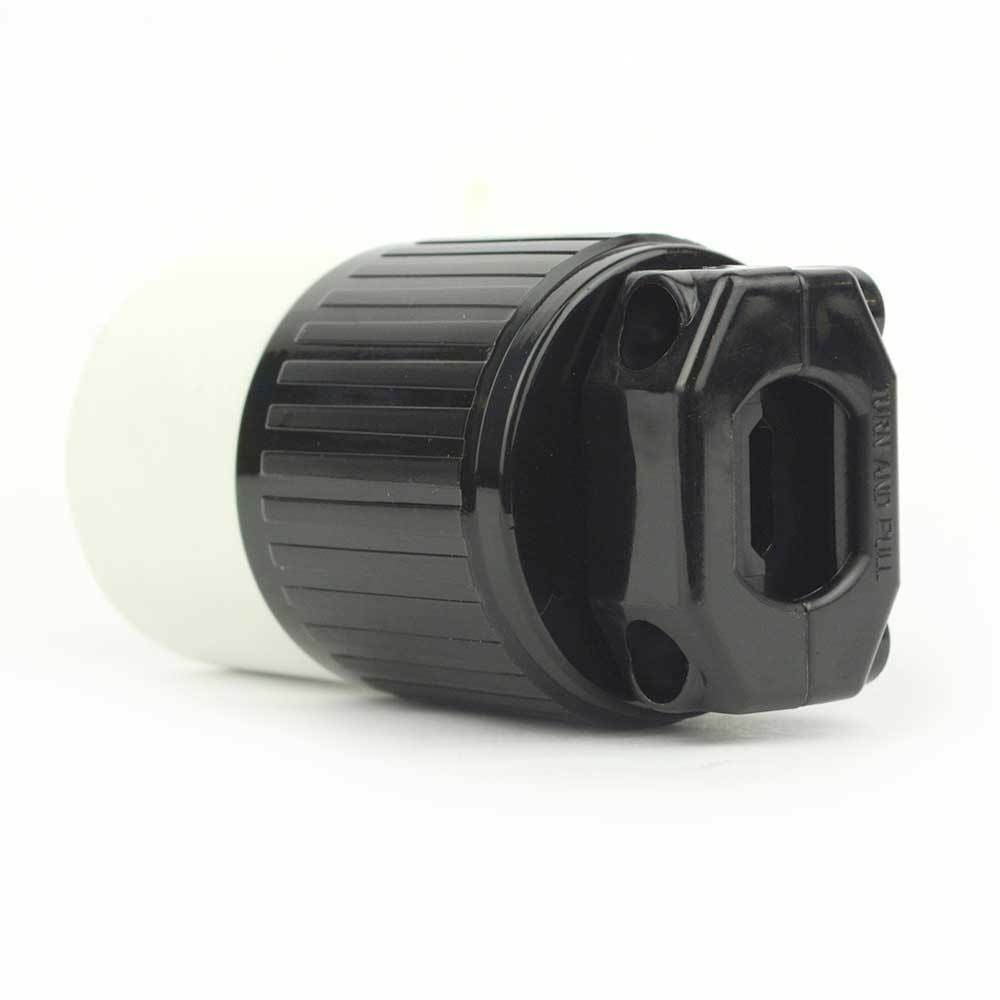 Male + Female Twist-Lock Cord Plug NEMA L6-20R + L6-20, 20A, 250V