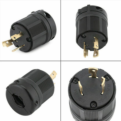 Plug and Connector Set NEMA L6-30P - NEMA L6-30R, 30A, 250V