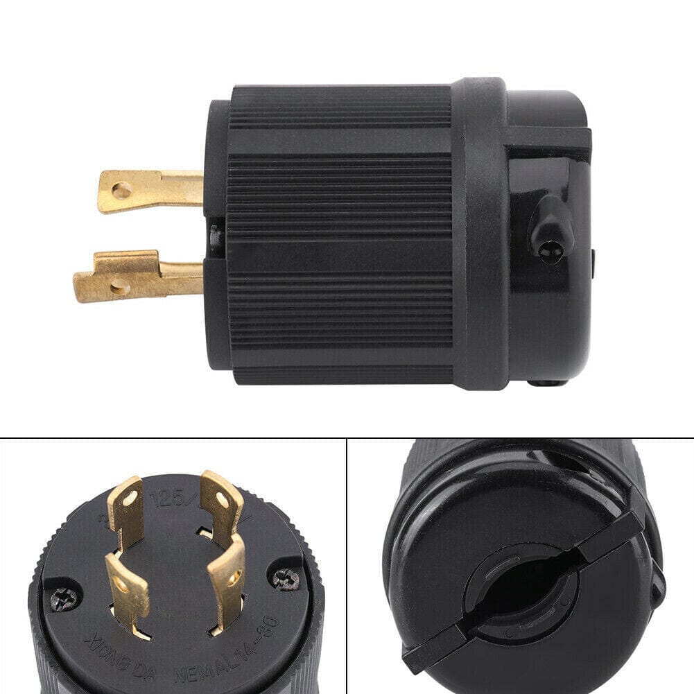 Generator Locking Plug L14-30P, 30A, 125V-250V