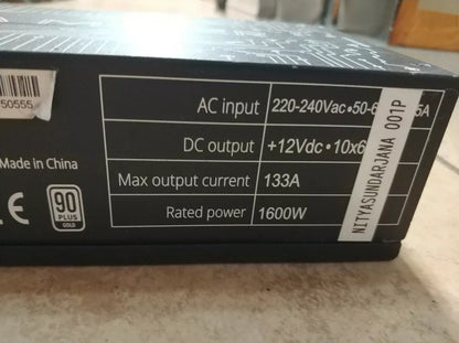 Antminer PSU Alpha Miner 1600W 220-240V ONLY 10x6 pin similar BITMAIN APW3+ APW7