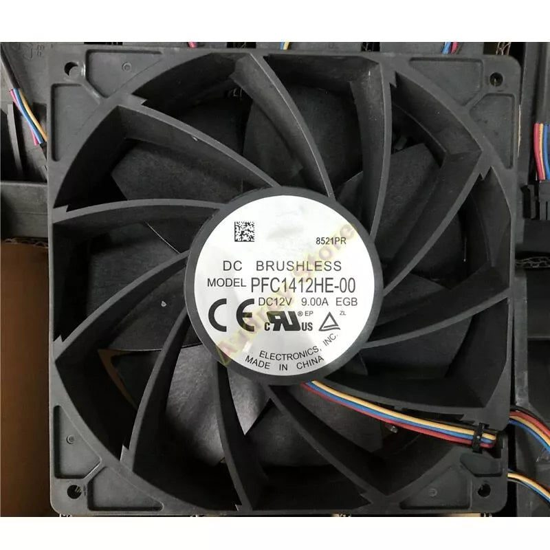 WHATSMINER Delta Server Fan PFC1412HE-00 4PIN 12v 9.00A 14038 14CM Cooling Fan